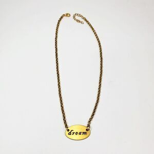 Cynthia Garrett Dream Matte Gold Tone Chain Necklace Made In India 18"